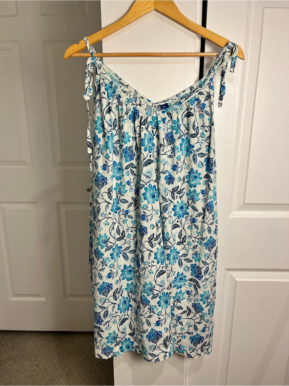Old Navy Women's Sleeveless Tie-Shoulder Printed Swing Mini Dress Floral Size 2X